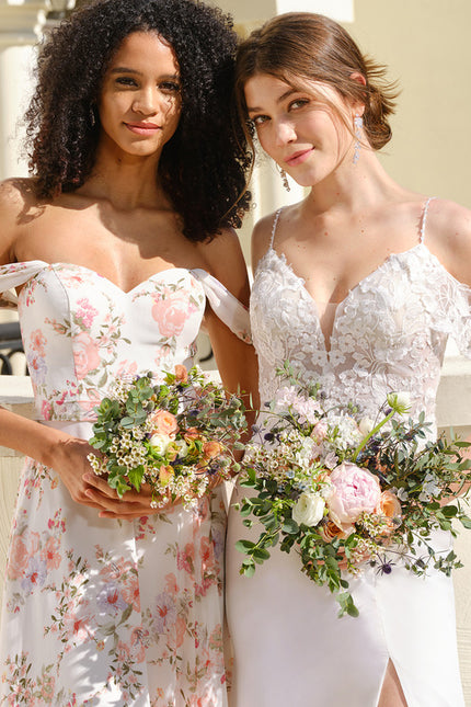 Robe Nuptiale Élégante À Traîne - gallery 2