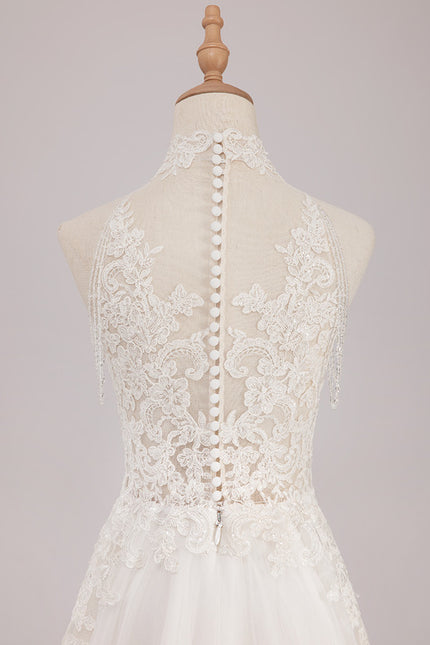 Robe Nuptiale Col Montant Romantique - gallery 6