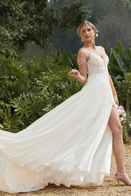 Robe De Mariée Fluide En Tulle - gallery 1