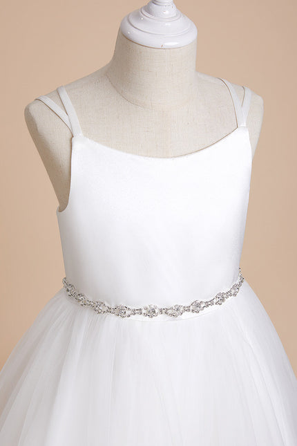 Robe Enfant Satinée Avec Tulle. - gallery 7