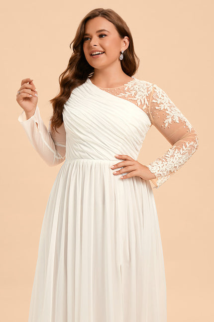 Robe Nuptiale Asymétrique Chic Élégante - gallery 8