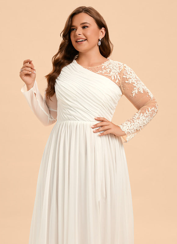 Robe Nuptiale Asymétrique Chic Élégante - gallery 8