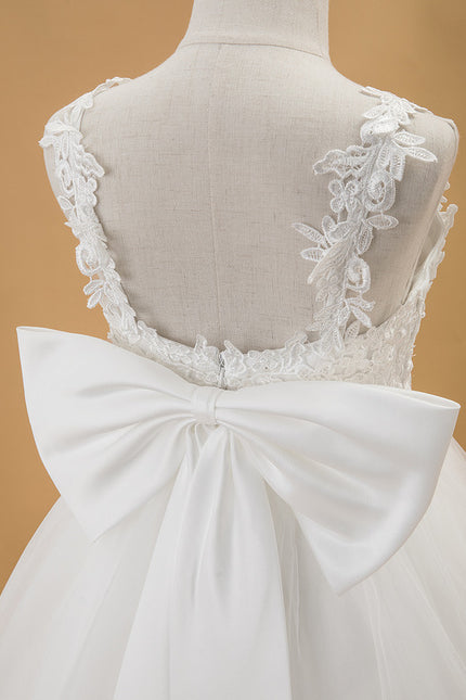 Robe Enfant Élégante À Nœud Large - gallery 7