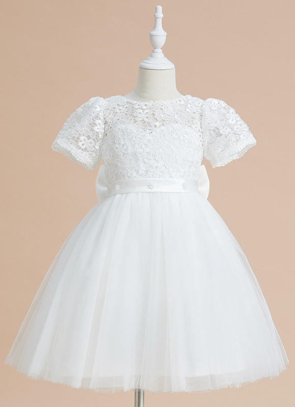 Robe Enfant Élégante À Nœud Large - gallery 4