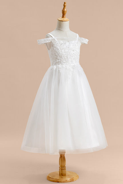 Robe Enfant Mariage Dentelle Délicate - gallery 1