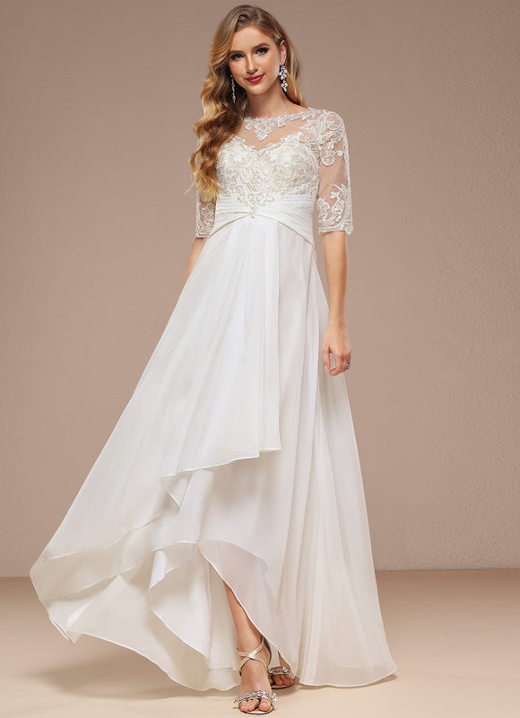 Robe Nuptiale Élégante À Volants. - gallery 1