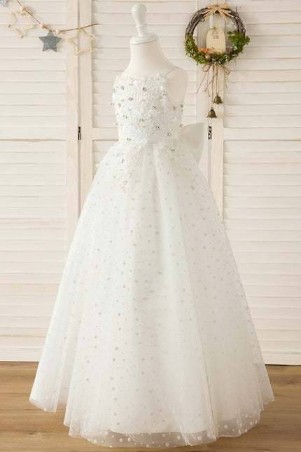 Robe De Cérémonie Enfant Perlée Élégante - gallery 4