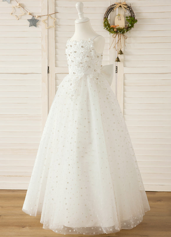 Robe De Cérémonie Enfant Perlée Élégante - gallery 4