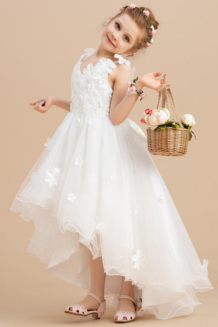 Robe Enfant Tulle Fleuri Élégante - gallery 3