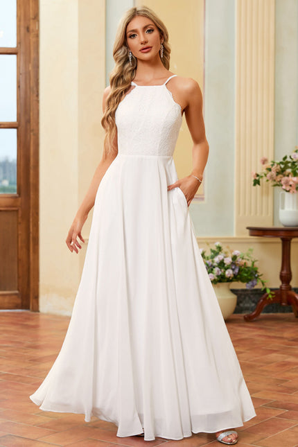 Robe Nuptiale Fluide Avec Poches