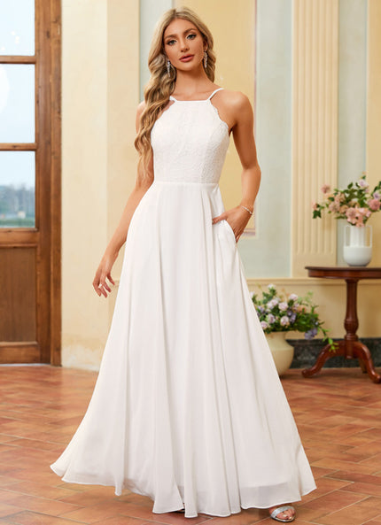 Robe Nuptiale Fluide Avec Poches