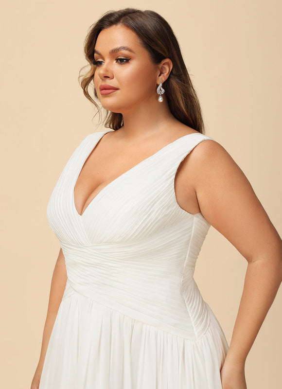 Robe Nuptiale Fluide Col V Élégant - gallery 9