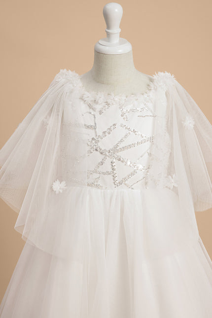 Robe Enfant Tulle Nuptiale Élégante - gallery 2