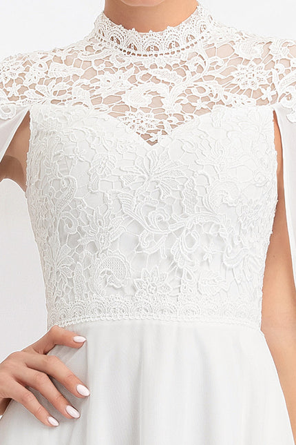 Robe Nuptiale Élégante Avec Cape - gallery 1
