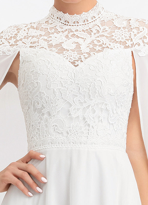 Robe Nuptiale Élégante Avec Cape - gallery 1