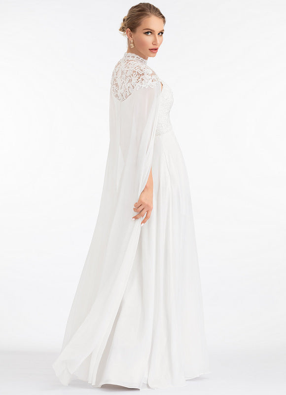 Robe Nuptiale Élégante Avec Cape - gallery 7