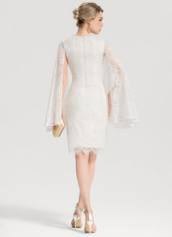 Robe De Mariée Chic À Manches Cape - gallery 3