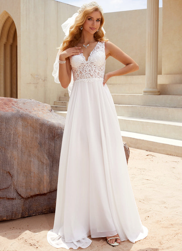 Robe Nuptiale Légère En Dentelle