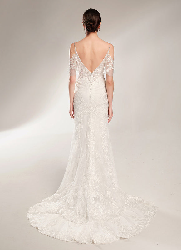 Robe De Mariée Dentelle Romantique Élégante - gallery 3