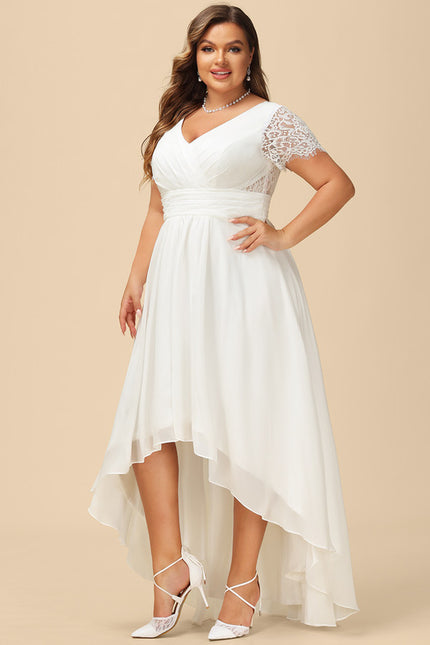 Robe Nuptiale Fluide À Dentelle - gallery 9