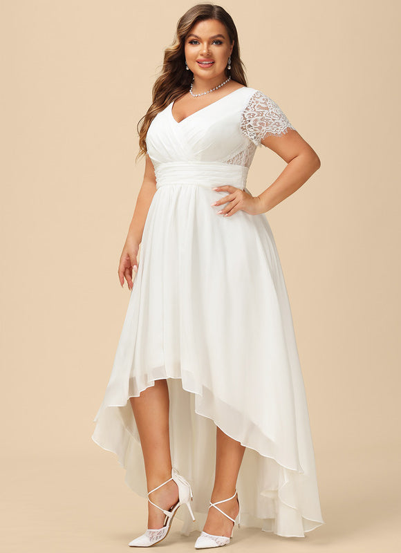 Robe Nuptiale Fluide À Dentelle - gallery 9
