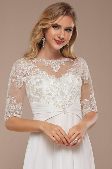 Robe Nuptiale Élégante À Volants. - gallery 3