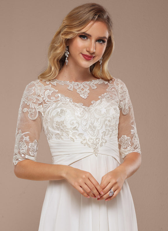 Robe Nuptiale Élégante À Volants. - gallery 3