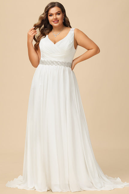 Robe Nuptiale Col V Élégante - gallery 5