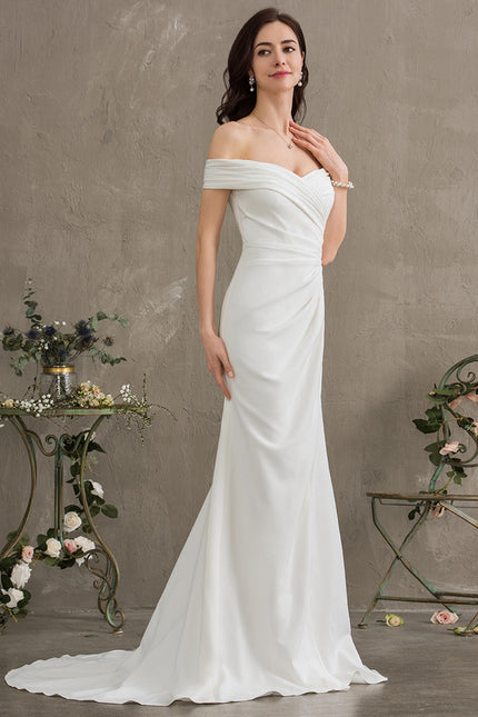 Robe Nuptiale Épurée À Fente - gallery 2