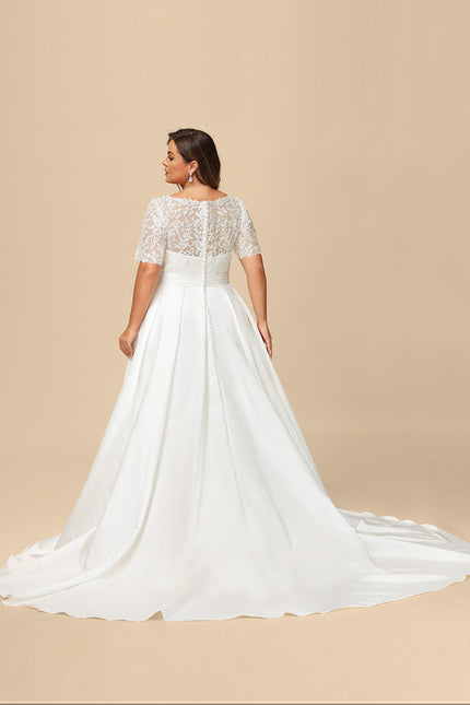 Robe Nuptiale Élégante À Poches - gallery 8