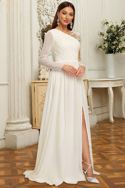 Robe Nuptiale Asymétrique Chic Élégante - gallery 1