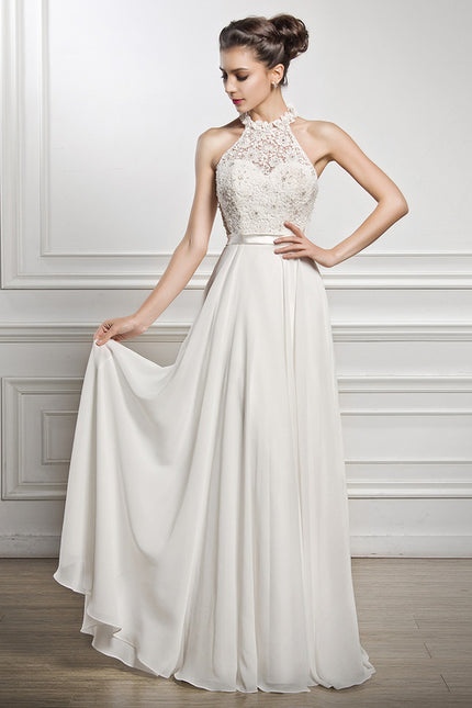Robe Nuptiale Col Montant Chic