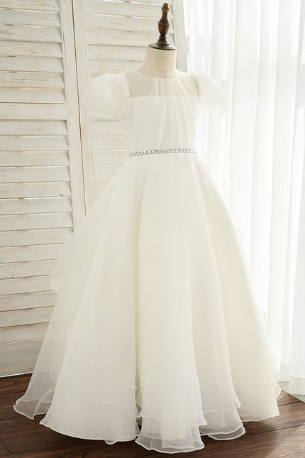 Robe Enfant Élégante En Organza