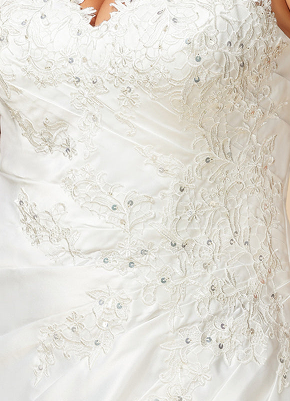 Robe Nuptiale Satinée Élégante Unique - gallery 4