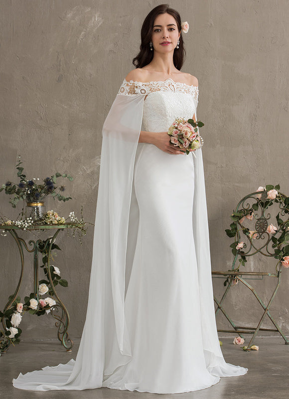 Robe Nuptiale Élégante Avec Cape. - gallery 3