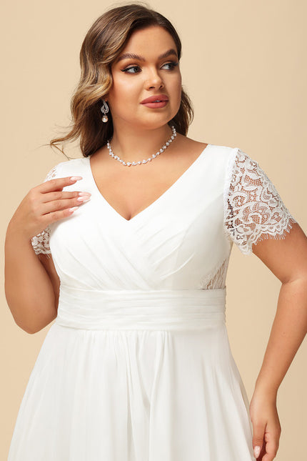 Robe Nuptiale Fluide À Dentelle - gallery 8