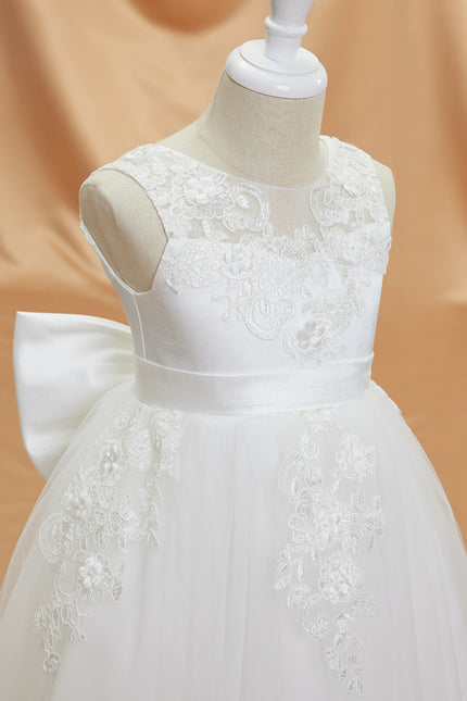 Robe Enfant Élégante Avec Nœud - gallery 2