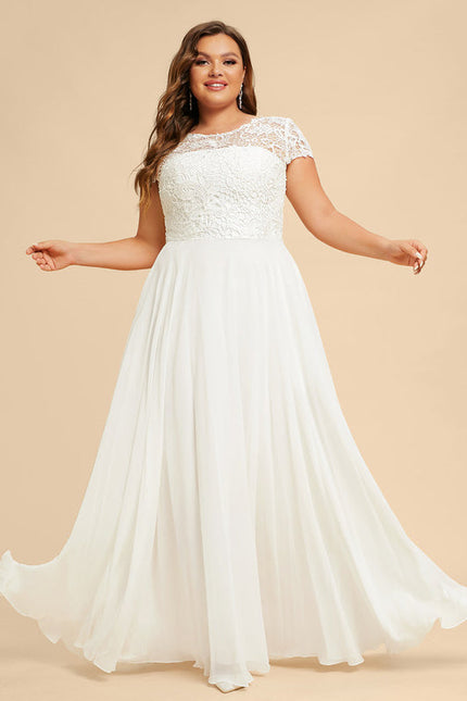 Robe Nuptiale Romantique En Mousseline - gallery 6
