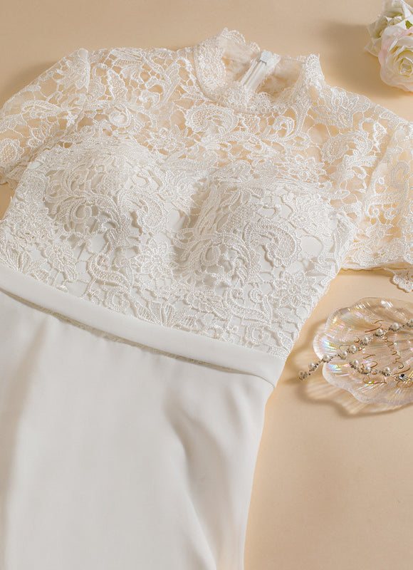 Robe Nuptiale Col Montant Romantique - gallery 3