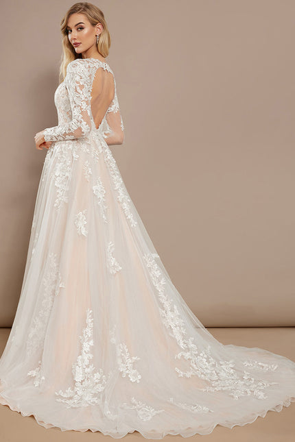 Robe Nuptiale Romantique À Manches Longues - gallery 5