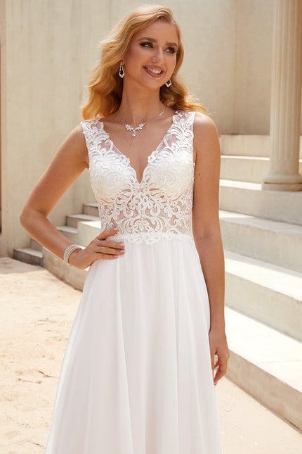 Robe Nuptiale Légère En Dentelle - gallery 5