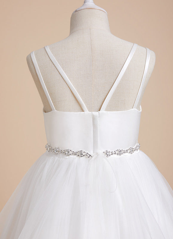 Robe Enfant Satinée Avec Tulle. - gallery 5