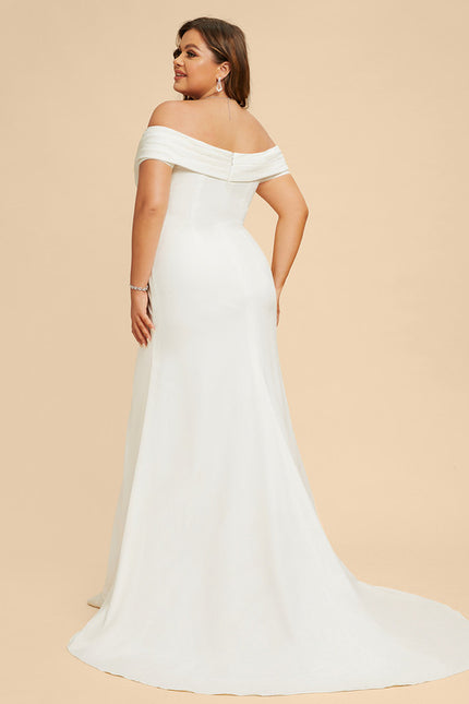 Robe Nuptiale Épurée À Fente - gallery 6