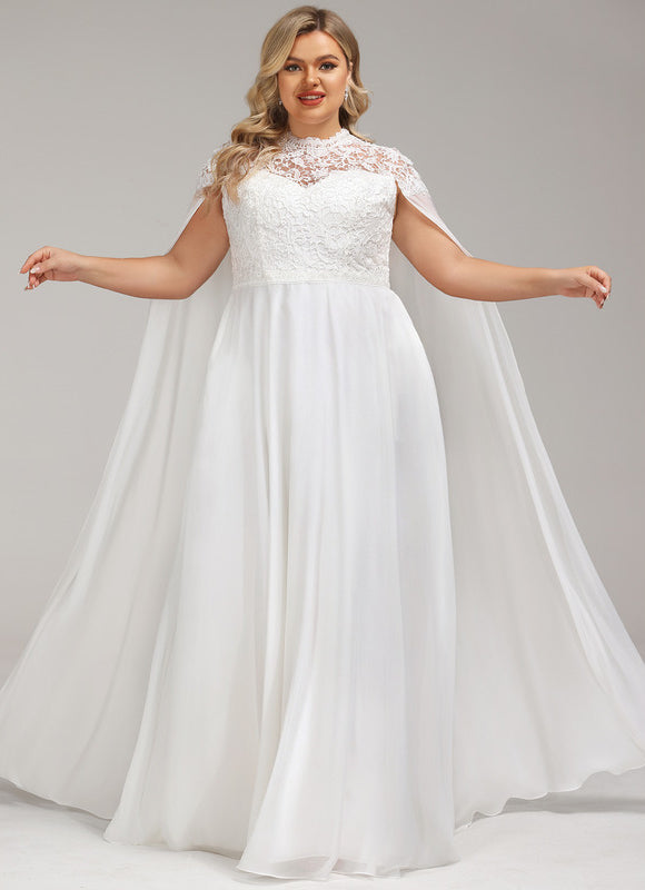 Robe Nuptiale Élégante Avec Cape - gallery 8
