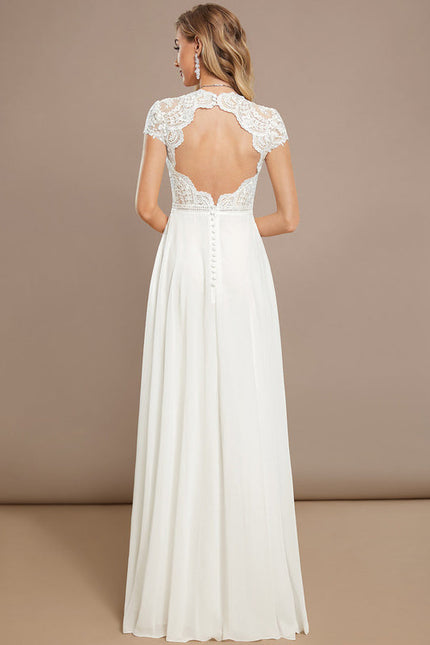 Robe Nuptiale Col V Délicate - gallery 5
