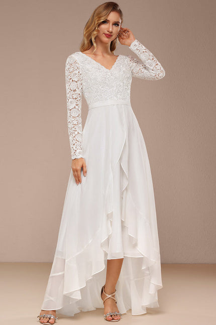 Robe Nuptiale Fluide À Volants Raffinés - gallery 3