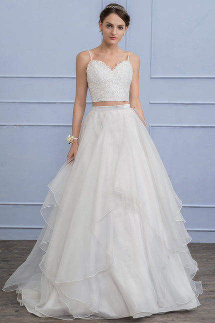 Robe Nuptiale En Organza Fluide - gallery 1