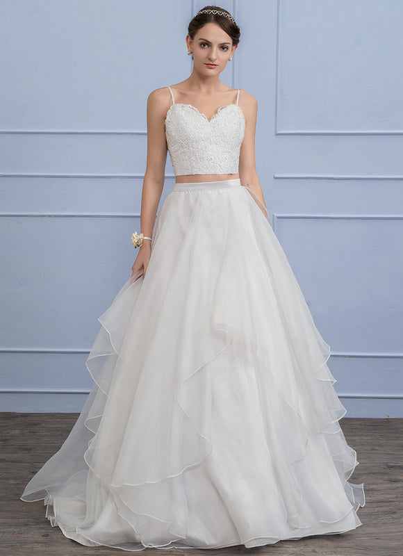 Robe Nuptiale En Organza Fluide - gallery 1