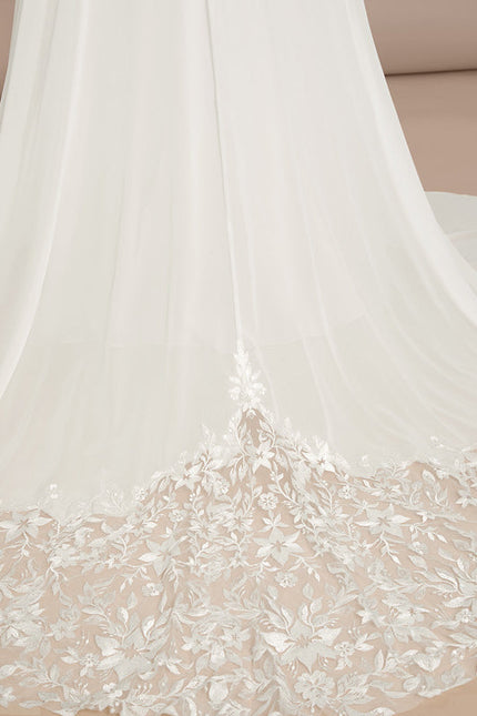 Robe Nuptiale Col Montant Romantique - gallery 7