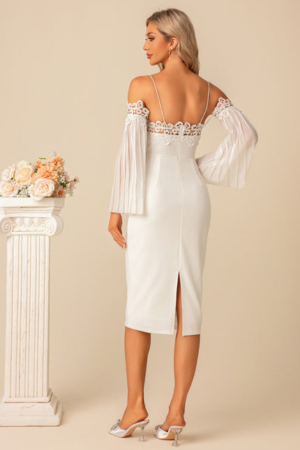 Robe Midi Élégante À Manches Fluides - gallery 4